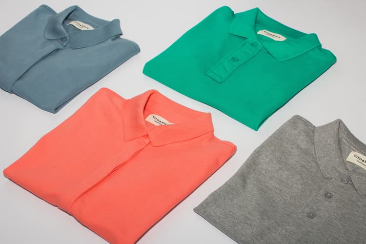 Shirts on a rack after being ironed
